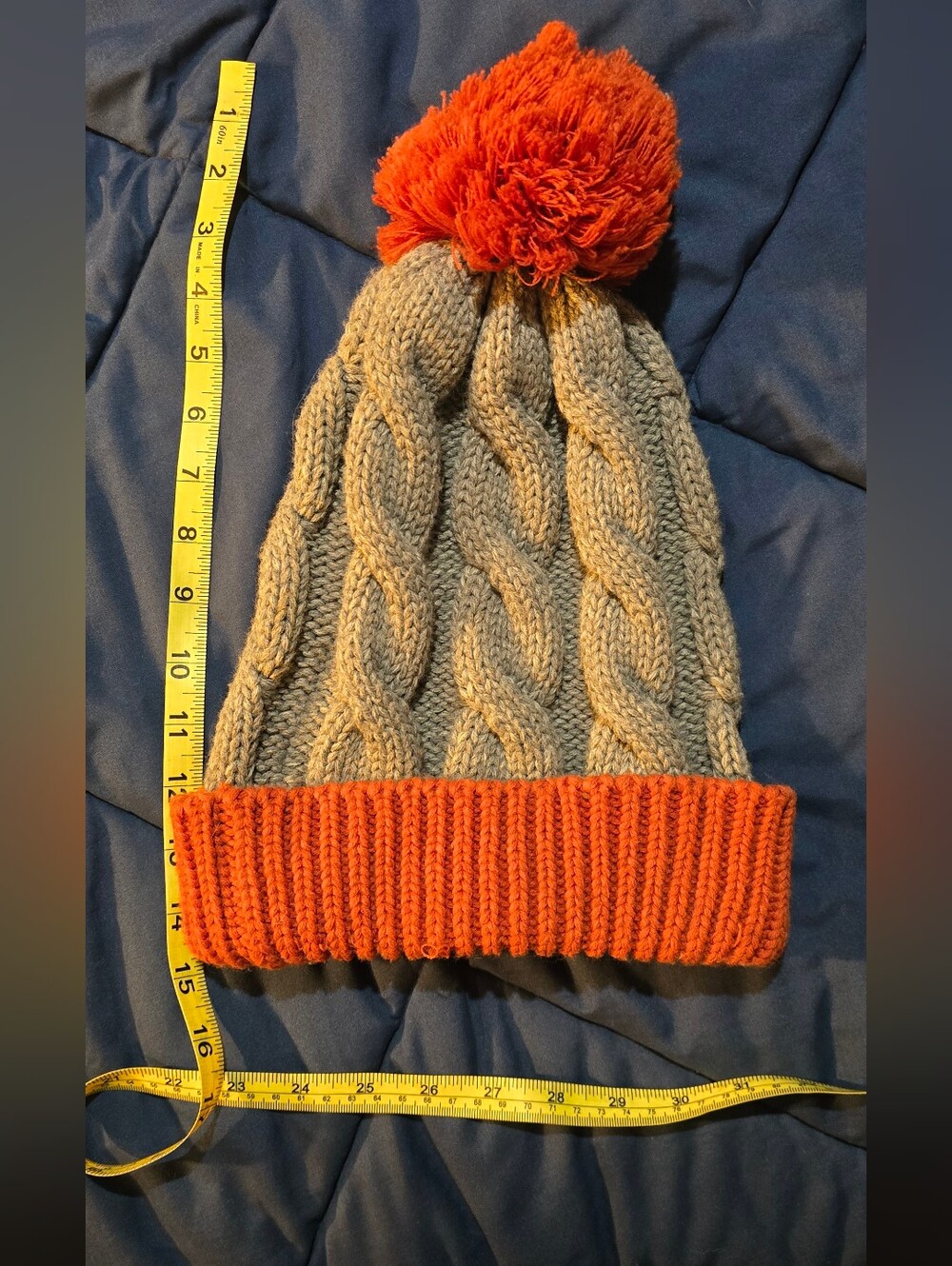 Deschutes Brewery Women's Cable Knit Pom Beanie